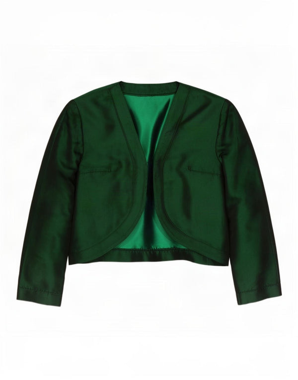 Vintage γυναικείο μπουφάν Bolero 3/4 μανίκια UK 10 Small Green