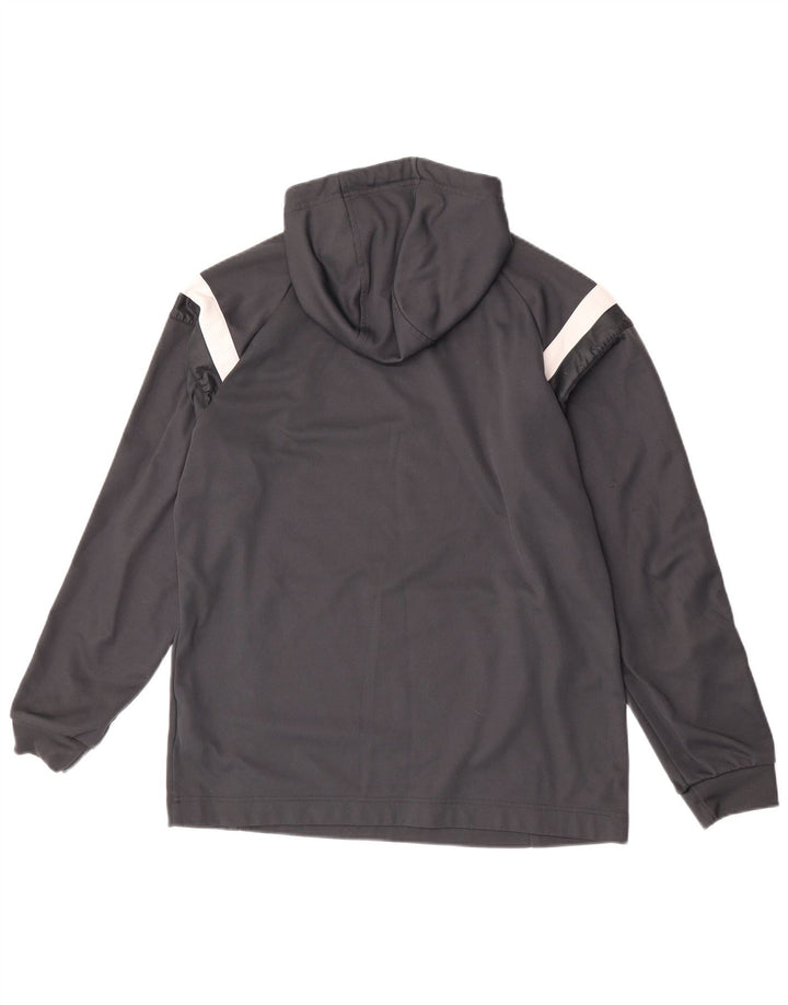 Adidas Ανδρικό Hoodie Jumper Medium Grey Colorblock Πολυεστέρας