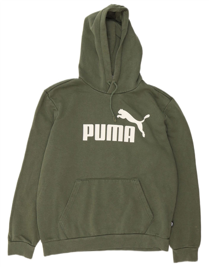 Ανδρικό γραφικό κουκούλα Puma, μεσαίο χακί βαμβάκι