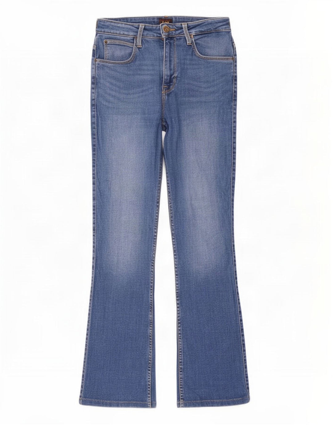Lee Womens Breese Bootcut Jeans W28 L29 Μπλε βαμβακερό
