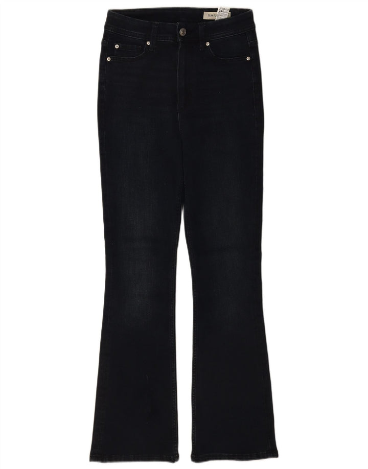 Marks & Spencer Γυναικεία Slim Flared Jeans UK 8 Small W26 L28 Navy Blue