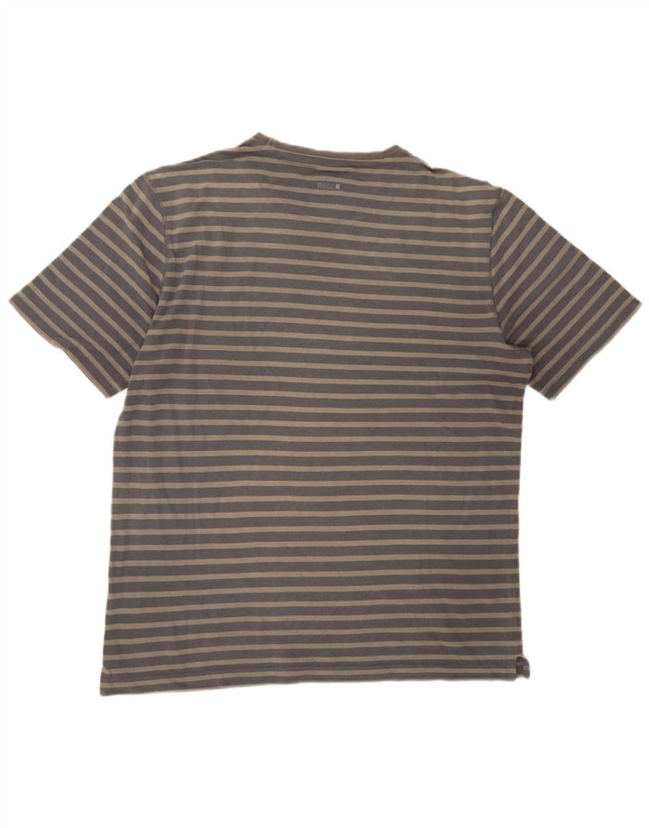 Ανδρικό T-Shirt Hugo Boss Top Βαμβακερό μεσαίο γκρι ριγέ