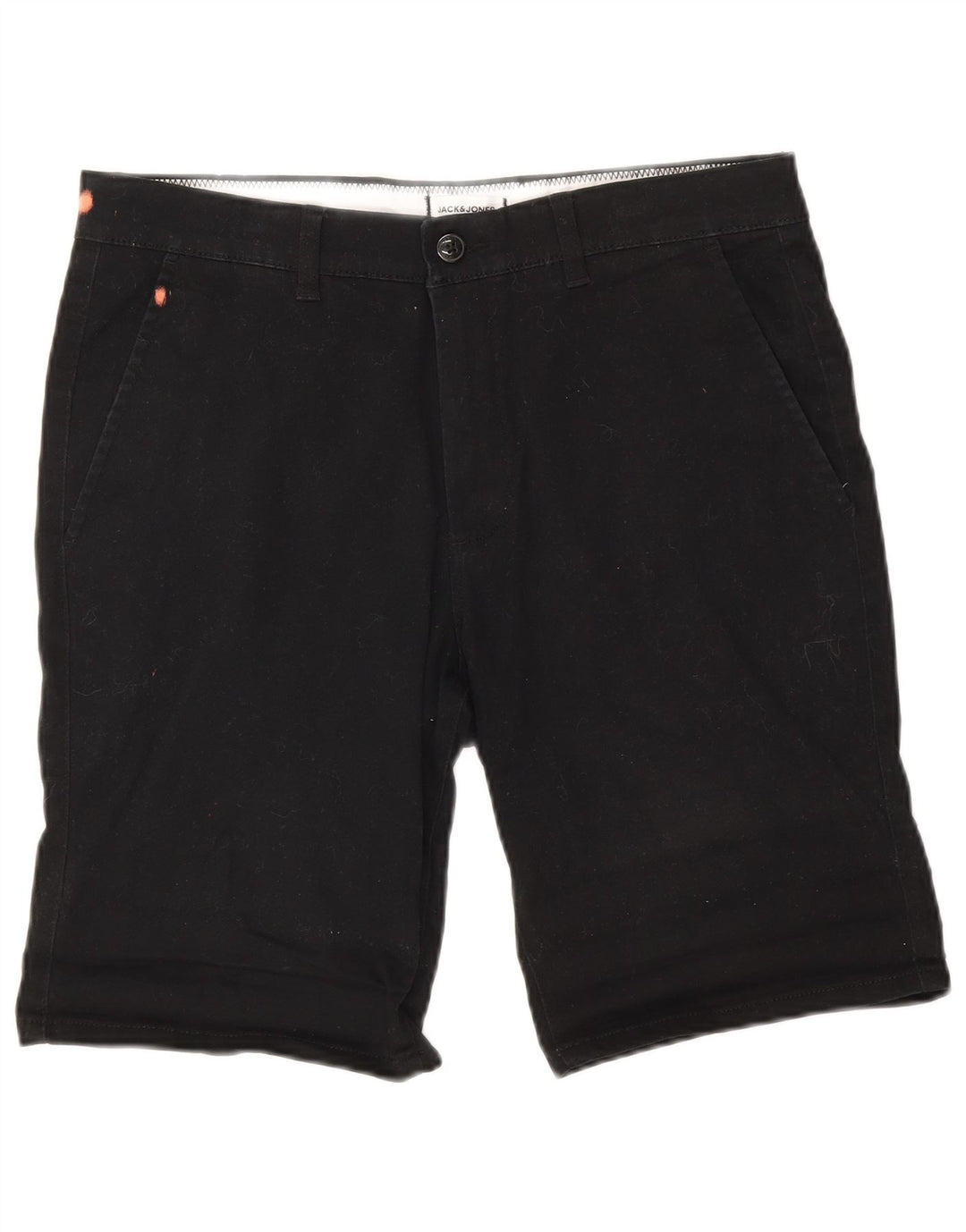 Ανδρικό σορτς Chino Jack & Jones μεσαίο W34 μαύρο βαμβακερό