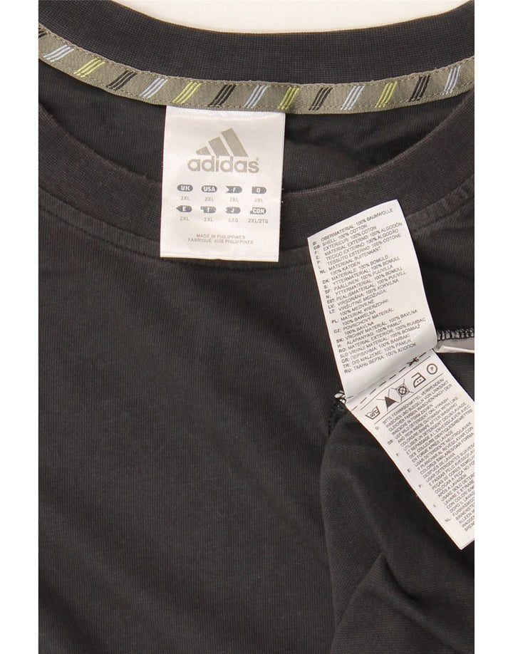 Ανδρικό T-Shirt Adidas Top 2XL Μαύρο βαμβακερό