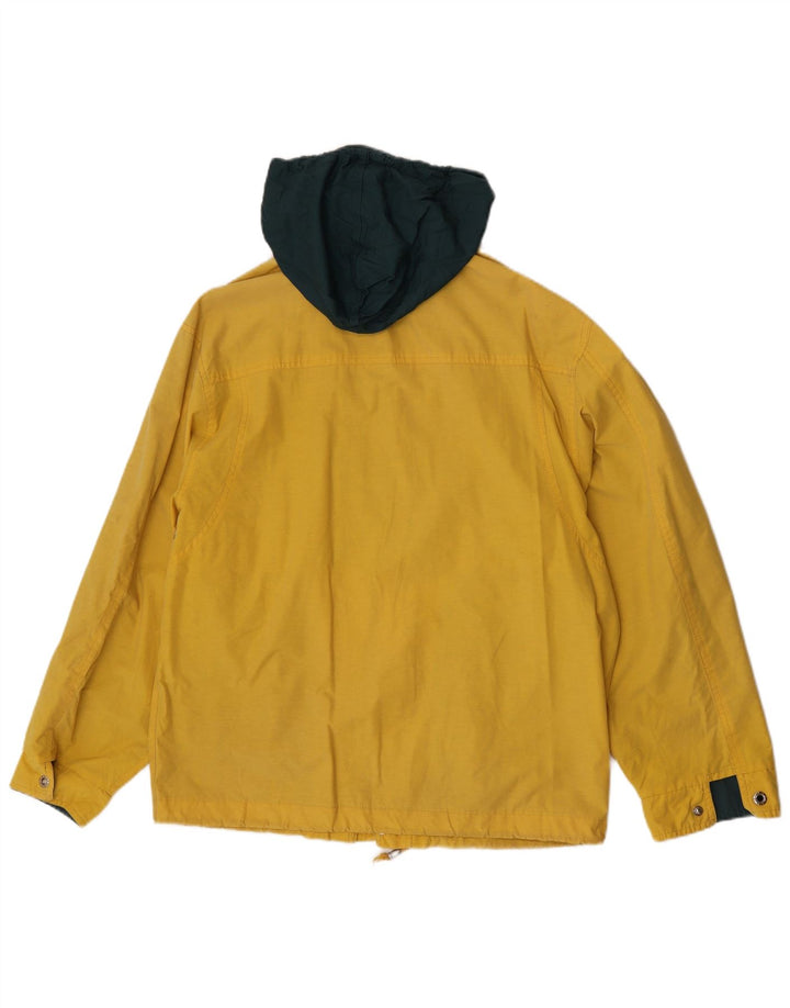 Polbot Ανδρικό μπουφάν βροχής με κουκούλα UK 38 Medium Yellow Polyester