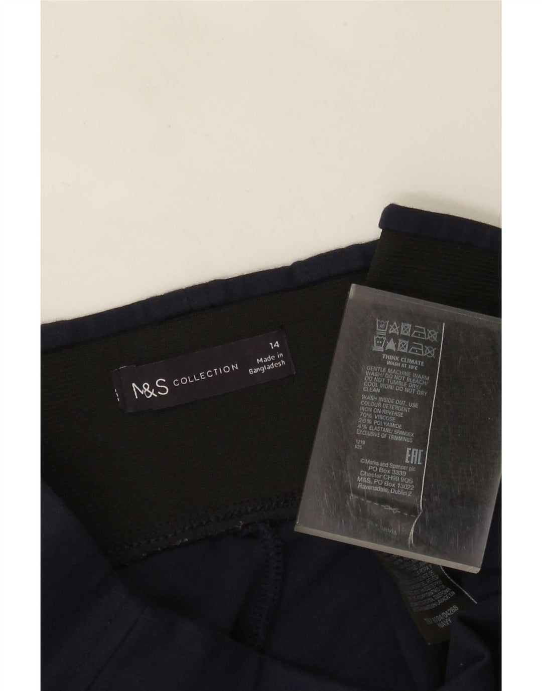 Γυναικεία κολάν Marks & Spencer UK 14 Large Navy Blue Viscose