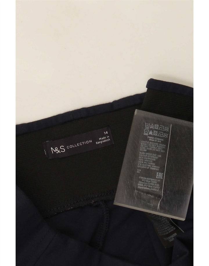 Γυναικεία κολάν Marks & Spencer UK 14 Large Navy Blue Viscose