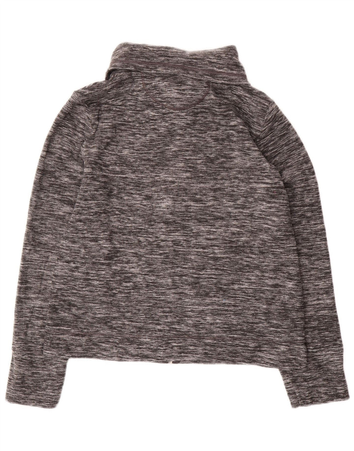 CALVIN KLEIN Γυναικείο Fleece Jacket UK 14 Medium Grey Flecked