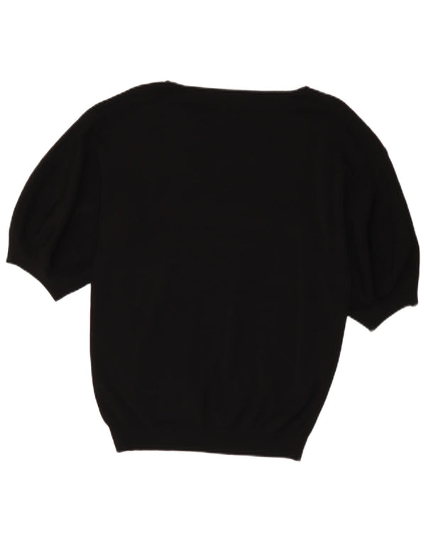 Massimo Dutti Γυναικείο πουλόβερ με λαιμόκαυστο UK 10 Small μαύρο