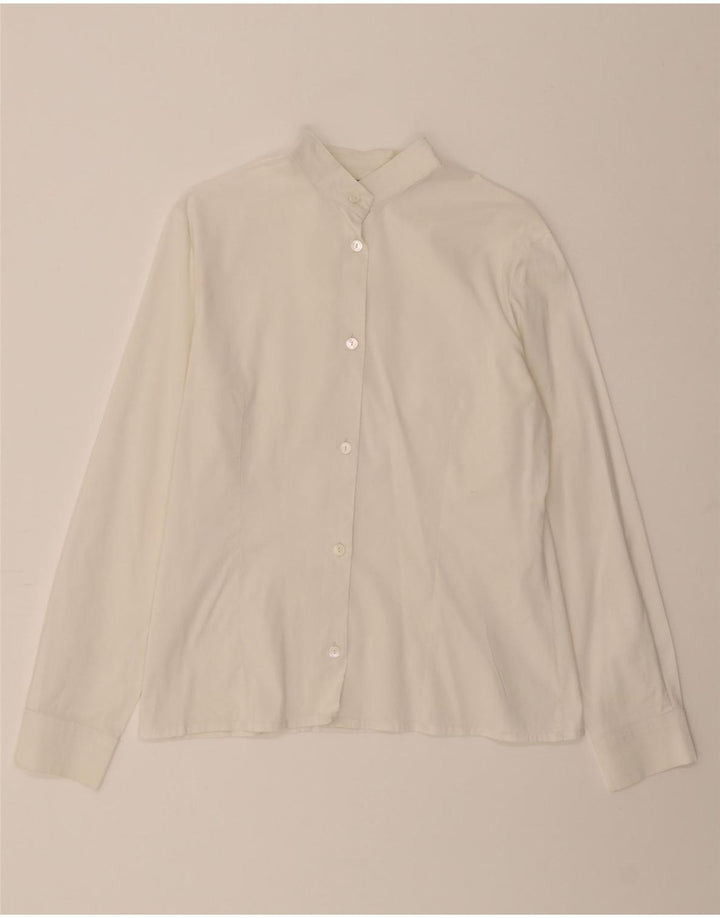 GIANFRANCO FERRE Womens Shirt UK 12 Medium White Cotton Vintage Gianfranco Ferre and Second-Hand Gianfranco Ferre from Messina Hembry 
