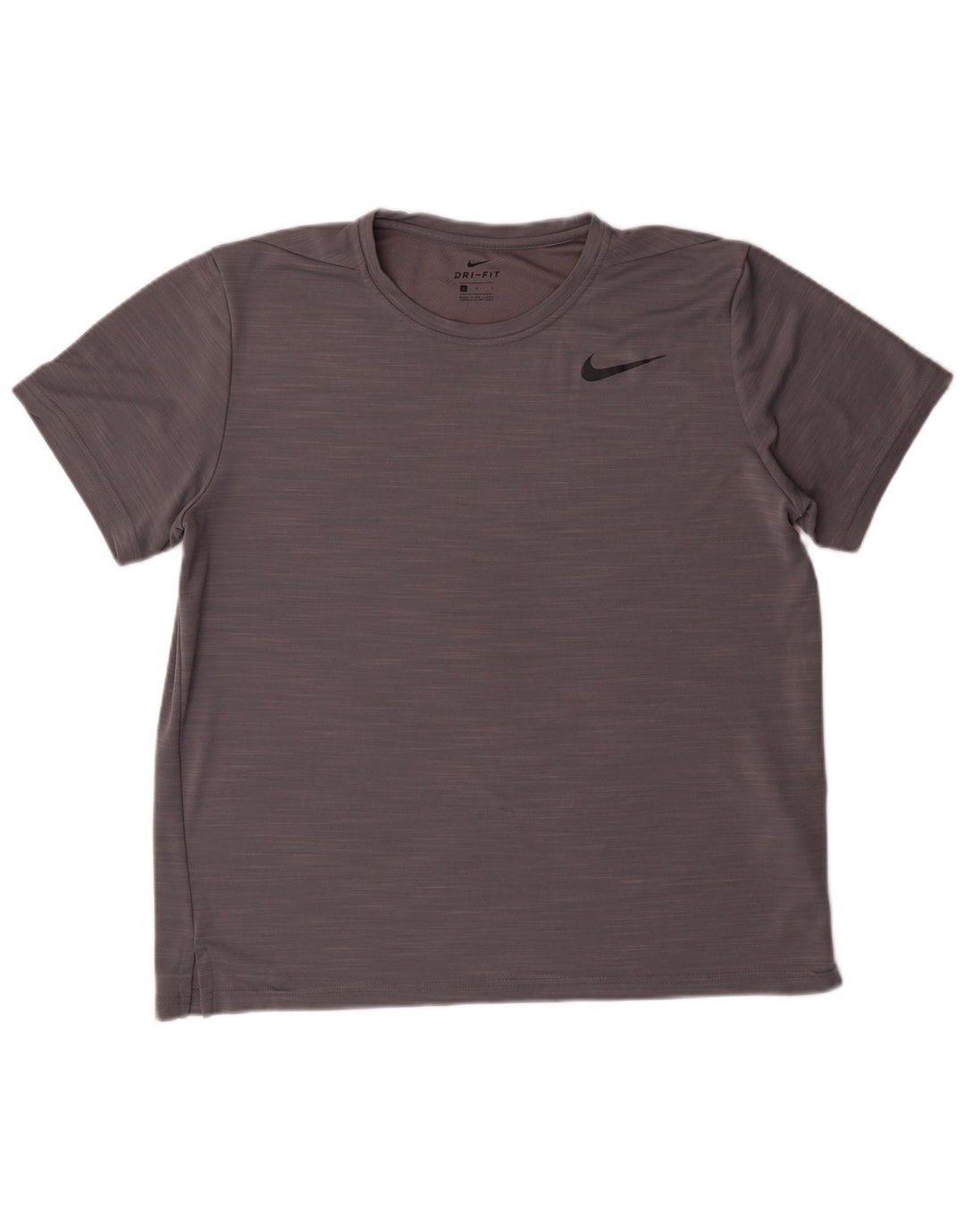 Γυναικείο μπλουζάκι NIKE Dri Fit Top UK 16 Large Grey Flecked Polyester