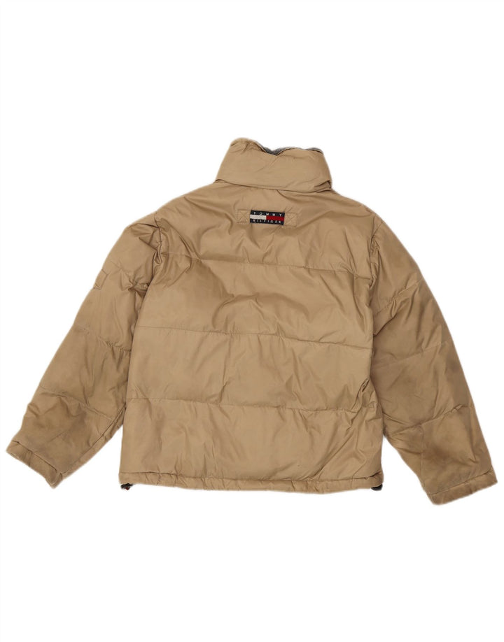 Tommy Hilfiger Boys padded Jacket 7-8 Years XS Beige Nylon
