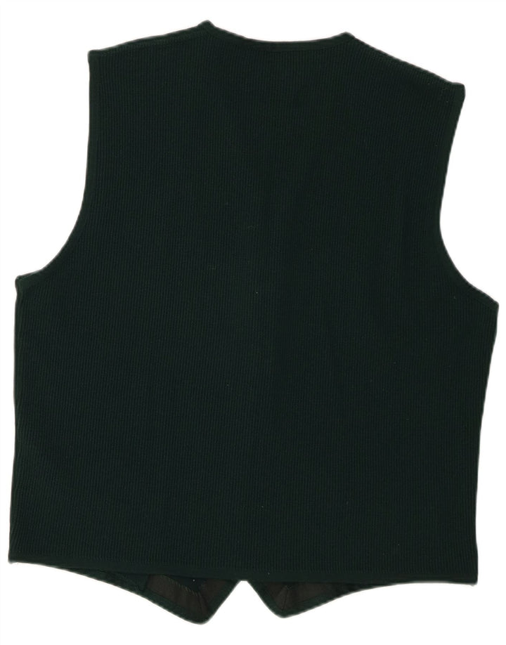 Ανδρικό Αμάνικο Ζακέτα Trussardi US 6 Μαλλί μερινό μεσαίου πράσινου