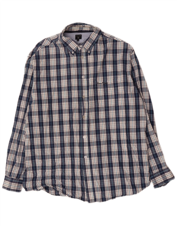 Ανδρικό πουκάμισο James Pringle XL Blue Check Cotton