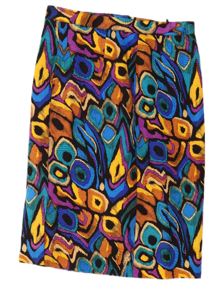 Vintage Γυναικεία ίσια Φούστα W32 Μεγάλη Πολύχρωμη Ikat
