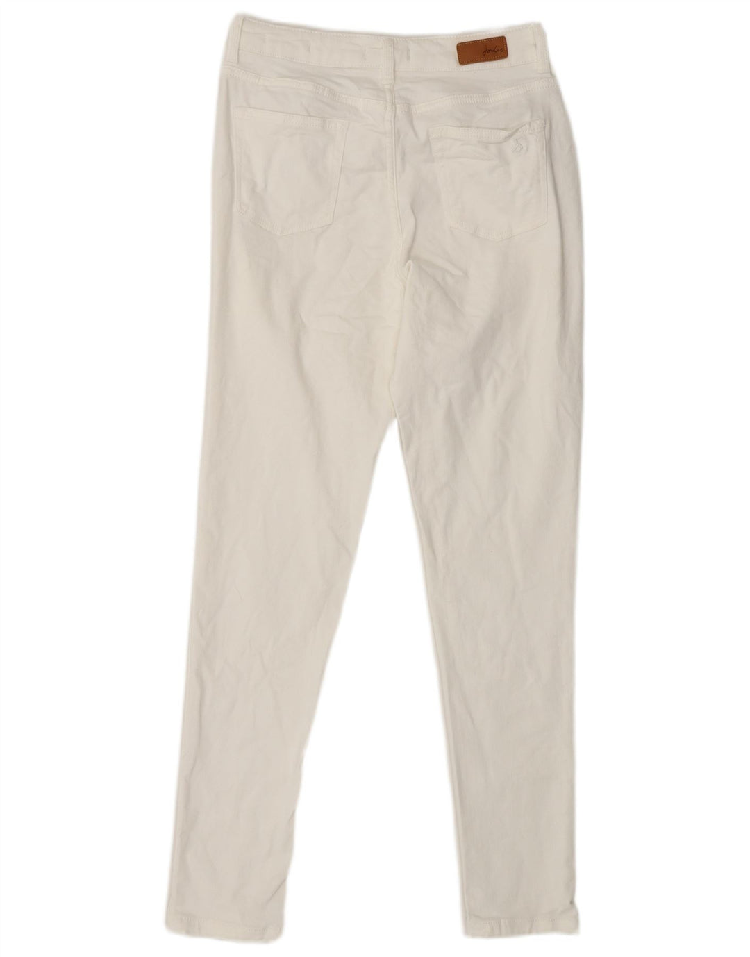 JOULES Γυναικείο Slim Jeans UK 10 Small W27 L28 Λευκό βαμβακερό