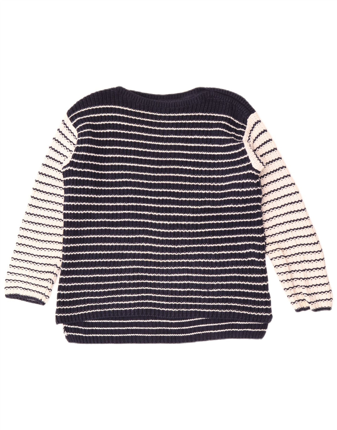Marks & Spencer Γυναικείο πουλόβερ με λαιμό σκάφος UK 14 Medium Navy Blue