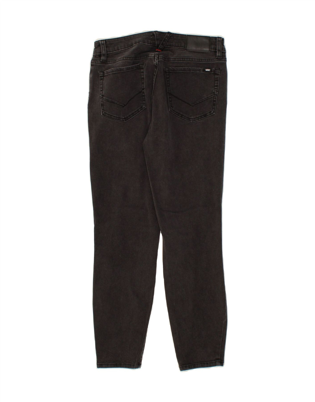 VANS Womens Distressed Crop Skinny Jeans US 7 Medium W28 L26 Grey Vintage Vans and Second-Hand Vans from Messina Hembry 