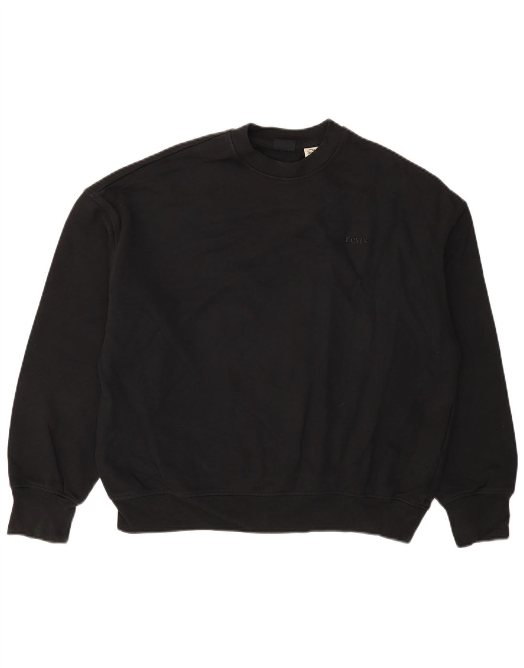 Γυναικείο φούτερ Levi's Oversized Jumper UK 6 XS Μαύρο βαμβακερό