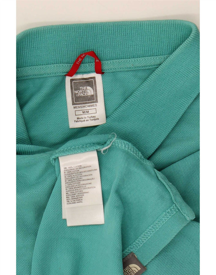 Ανδρικό πουκάμισο πόλο North Face από μεσαίο τιρκουάζ βαμβάκι