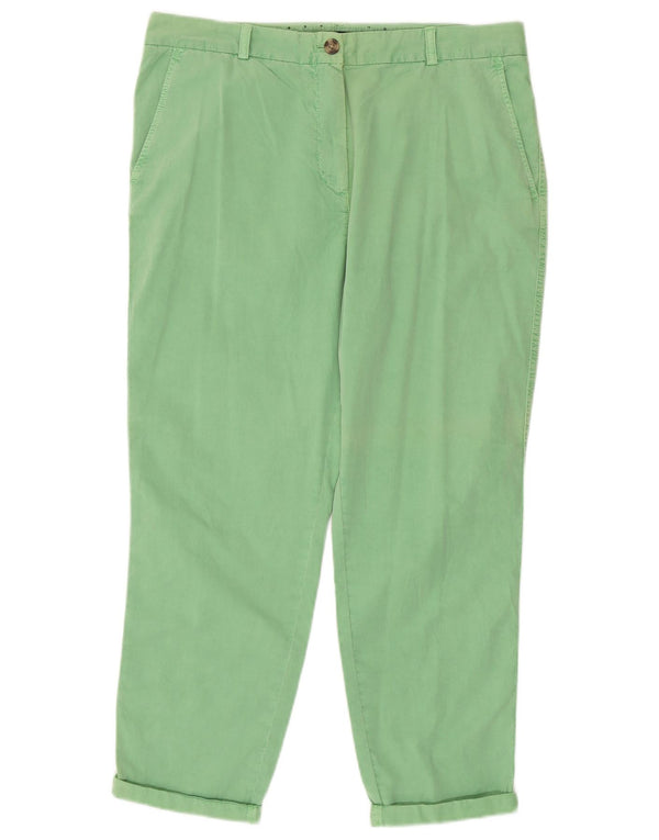 Marks & Spencer Γυναικείο ίσιο παντελόνι Chino UK 14 Large W34 L26 Green