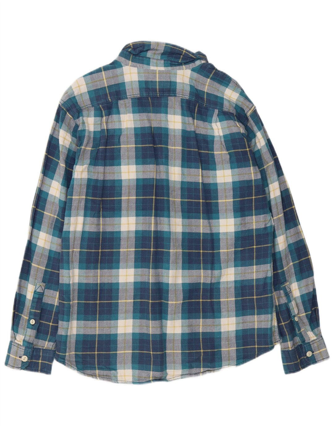 EDDIE BAUER Ανδρικό πουκάμισο Classic Fit Flannel Μεγάλο Μπλε Καρό Βαμβακερό