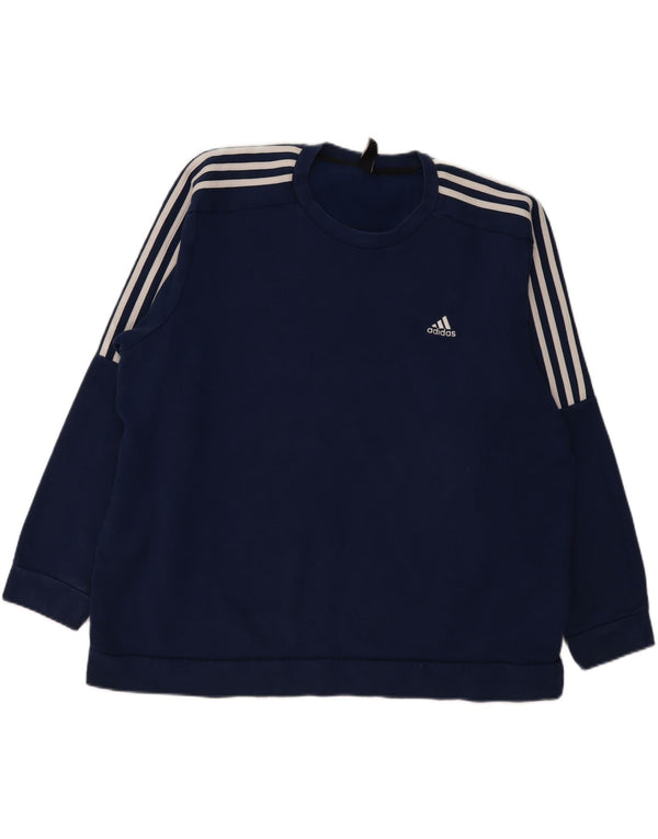 Ανδρικό φούτερ Adidas Jumper 2XL Navy Blue Cotton