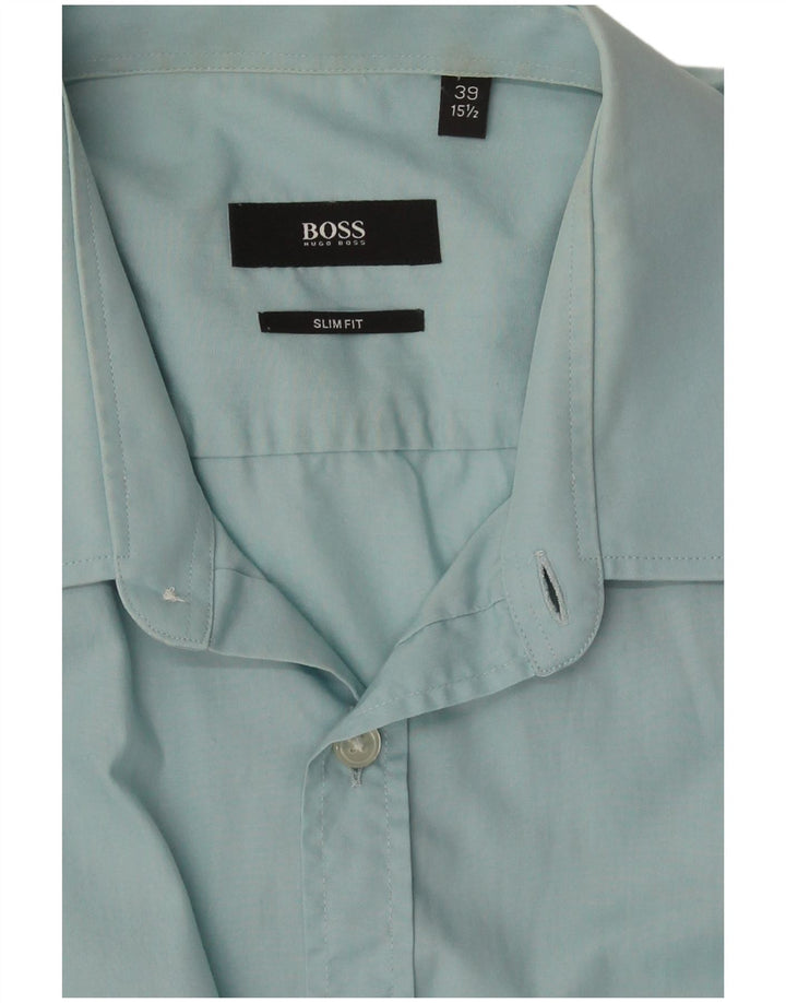Ανδρικό πουκάμισο Hugo Boss Slim Fit Size 39 15 1/2 Medium Blue