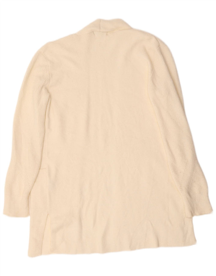 Marks & Spencer Γυναικείο πουλόβερ Longline Cardigan UK 12 Medium Off White