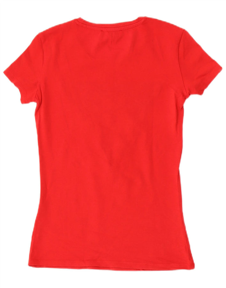 Γυναικείο γραφικό μπλουζάκι Guess Top UK 8 Small Red