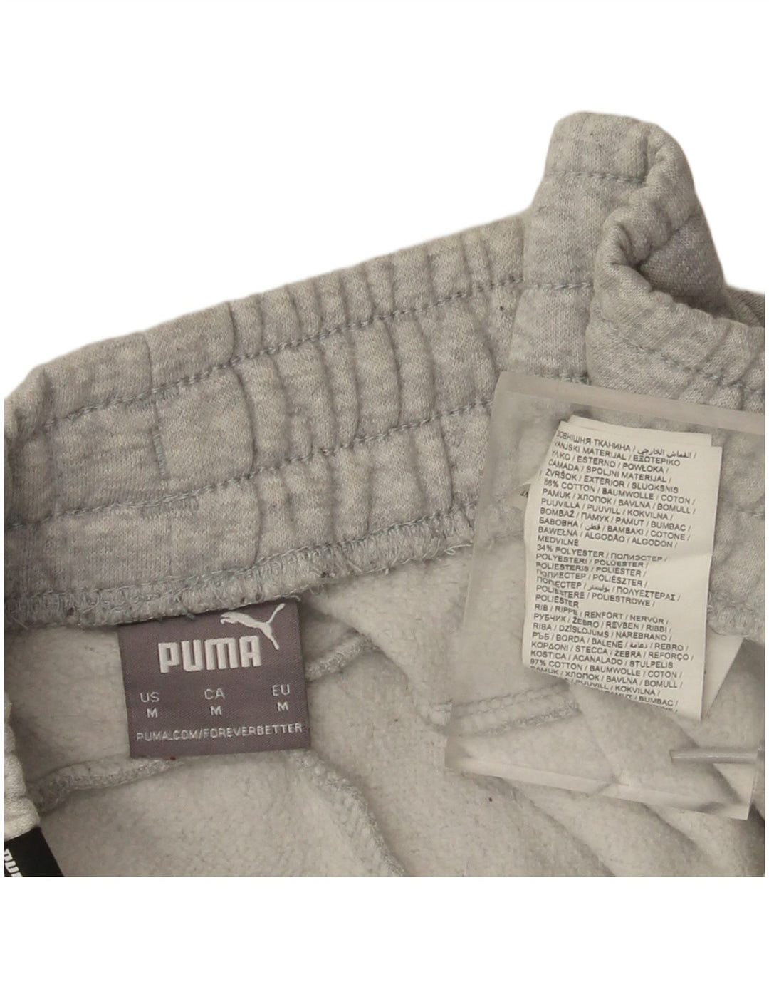 Ανδρική φόρμα Puma Παντελόνι Joggers Βαμβακερό μεσαίο γκρι