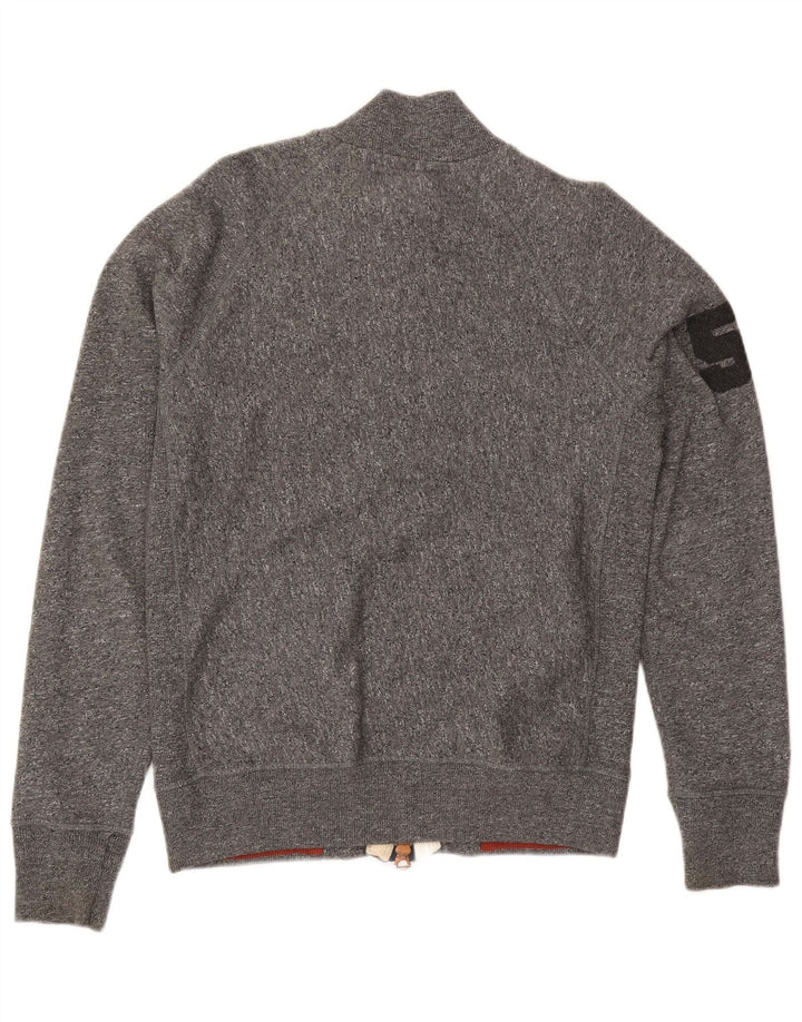 Ανδρική φόρμα Superdry Graphic Top Jacket μεγάλο γκρι βαμβακερό