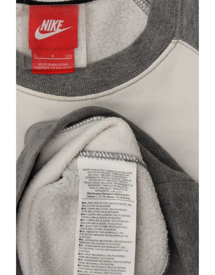 Ανδρικό γραφικό φούτερ Nike Jumper Μικρό γκρι βαμβακερό χρώμα