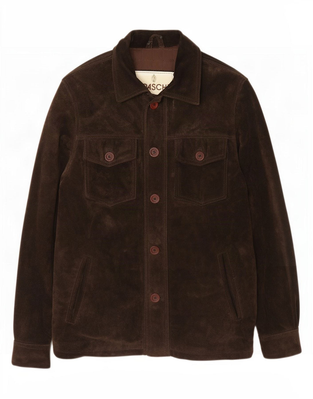 Braschi Ανδρικό Suede Jacket UK 40 Large Brown