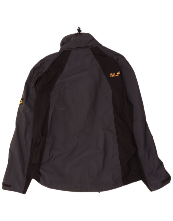 Jack Wolfskin Ανδρικό μπουφάν βροχής UK 40/42 Μεγάλο Navy Blue Polyester