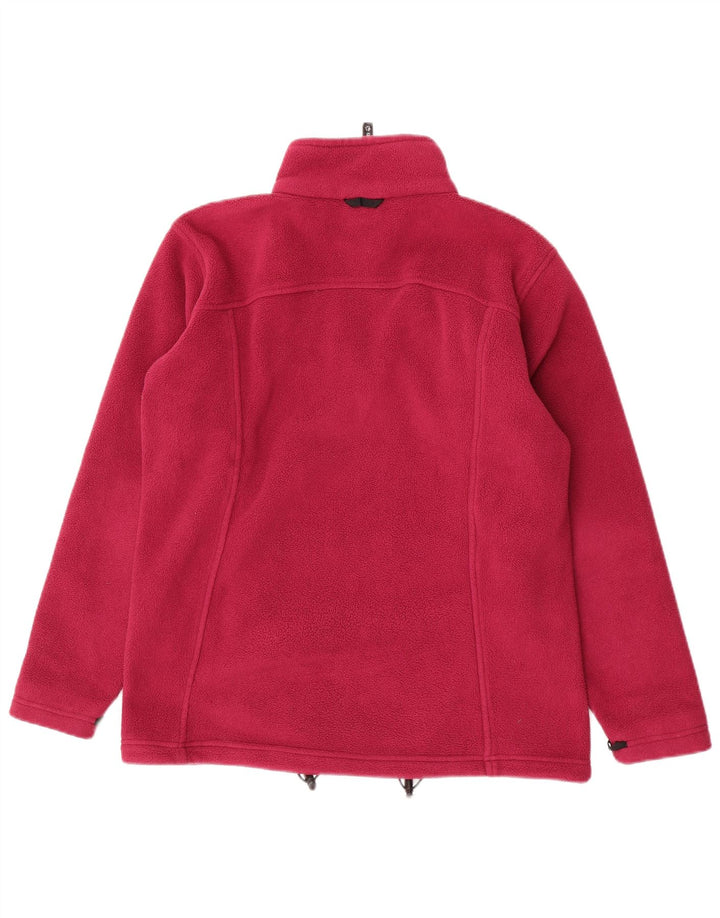 JACK WOLFSKIN Γυναικείο Fleece Jacket UK 16 μεγάλο ροζ πολυεστέρας