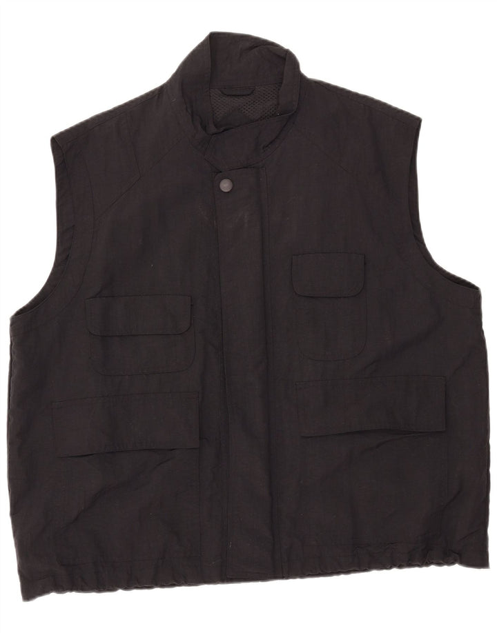 Ανδρικό Ανδρικό Βοηθητικό Gilet UK 44 2XL Μαύρο νάιλον