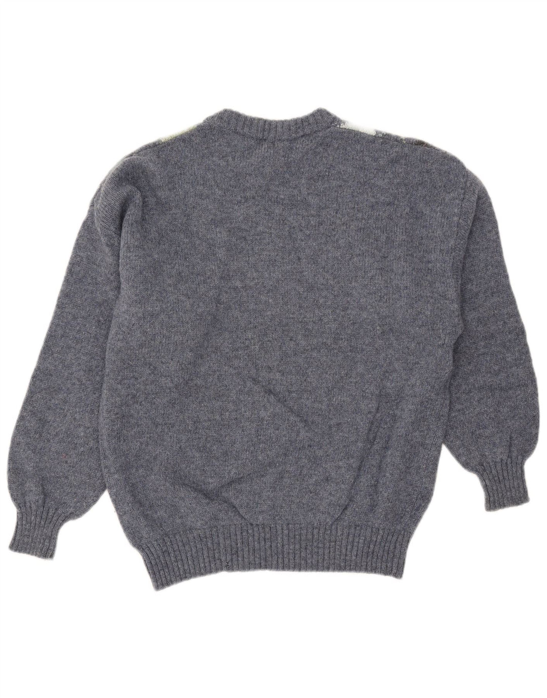 Ανδρικό πουλόβερ Trussardi Crew Neck Jumper Medium Blue Argyle/Diamond Wool