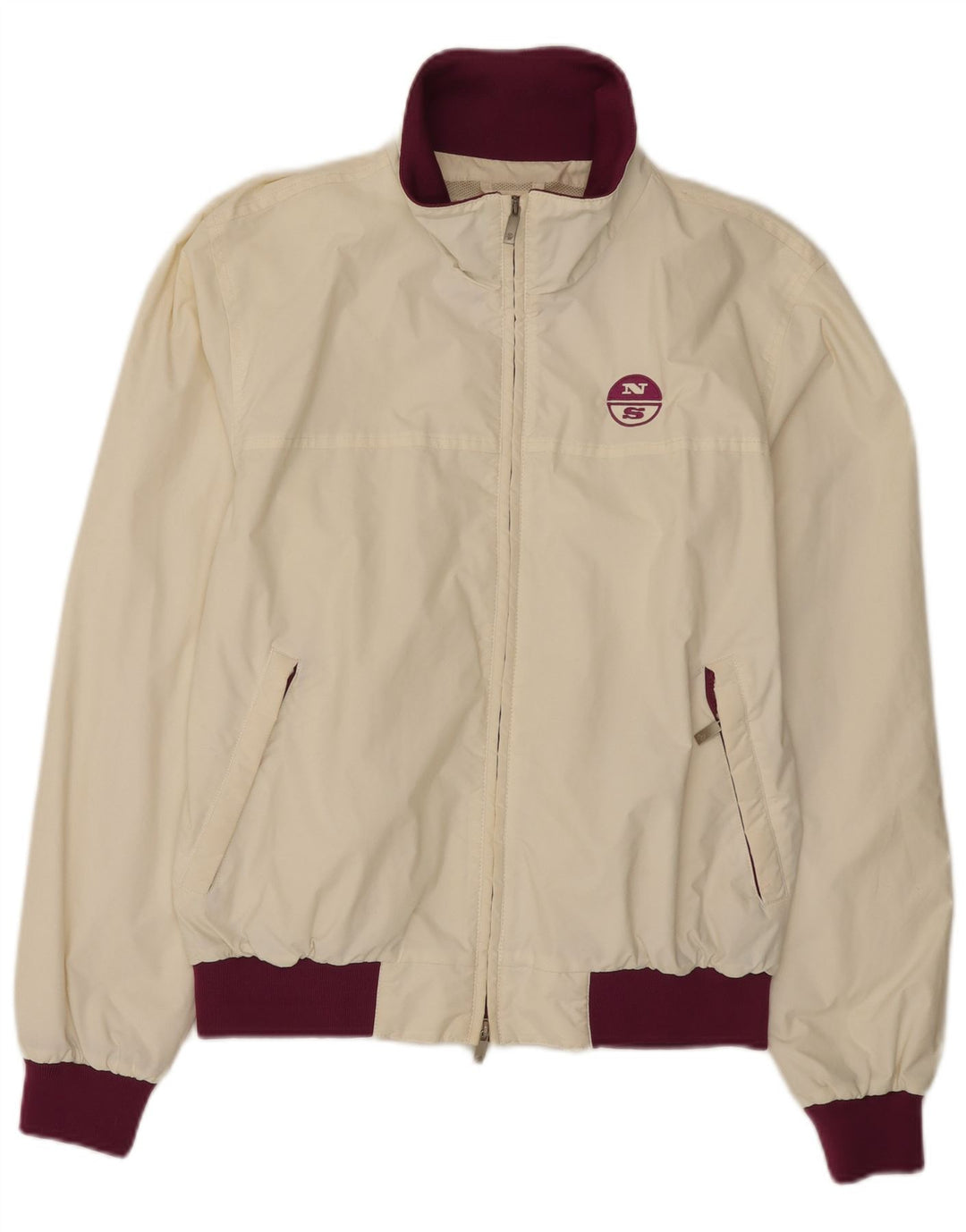 Ανδρικό μπουφάν North Sails Bomber Large White Colourblock Polyamide