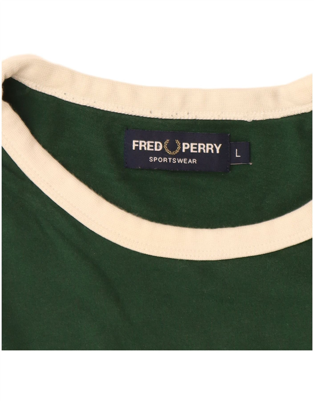 FRED PERRY Ανδρικό T-Shirt με γραφικό μπλουζάκι με μεγάλο πράσινο χρώμα βαμβακερό