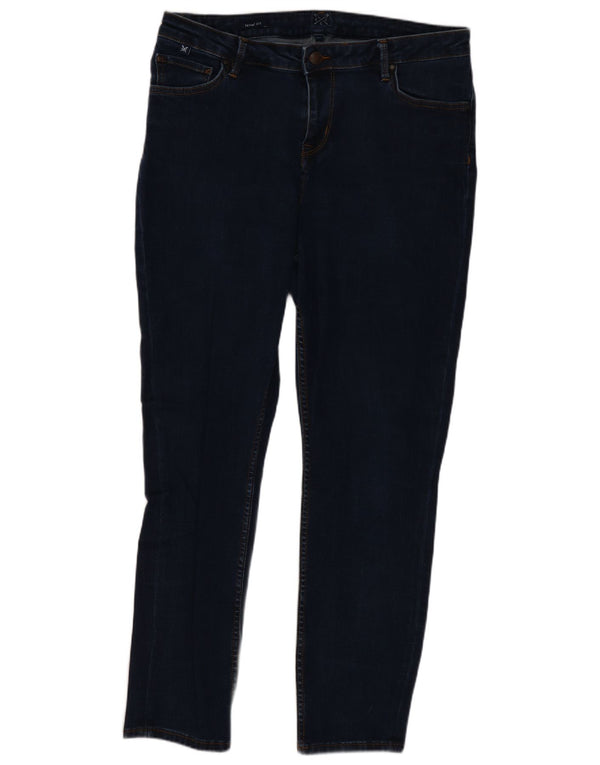 Crew Clothing Γυναικεία Skinny Jeans UK 16 Large W34 L27 Navy Blue Cotton