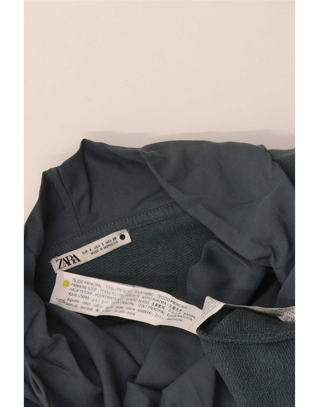 Zara Γυναικείο Φούτερ μεγάλου μεγέθους Jumper UK 10 Small Grey Cotton