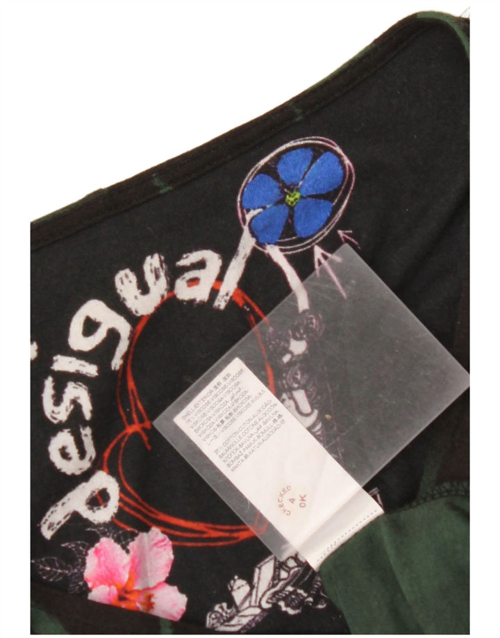 DESIGUAL Γυναικείο φόρεμα με μακρυμάνικο μακρυμάνικο φόρεμα UK 12 μεσαίο μαύρο φλοράλ