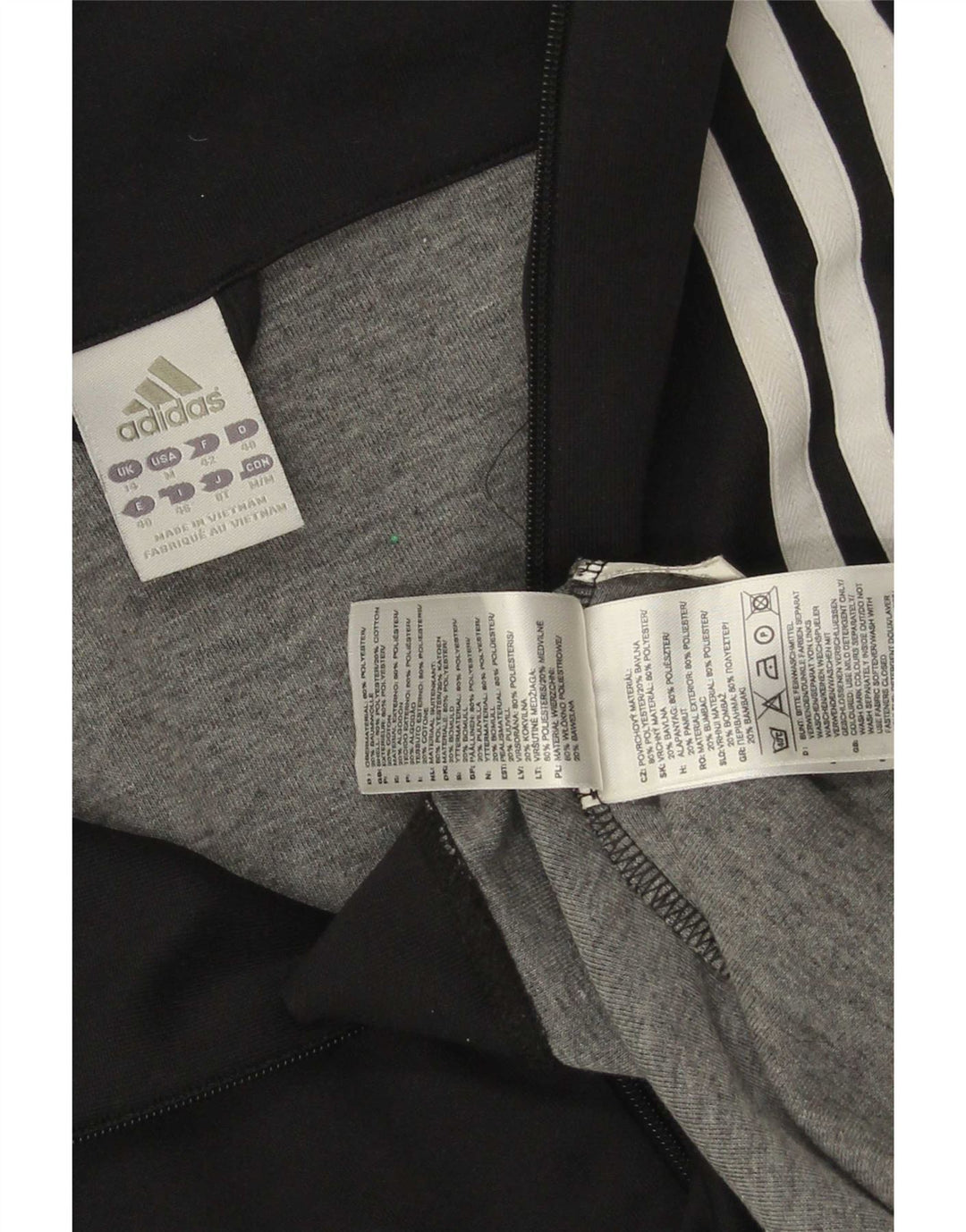 Γυναικεία αθλητική φόρμα Adidas Top Jacket UK 14 Medium Black Polyester
