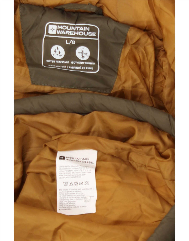 Mountain Warehouse Ανδρικό μπουφάν με κουκούλα UK 40 Large Khaki Polyamide