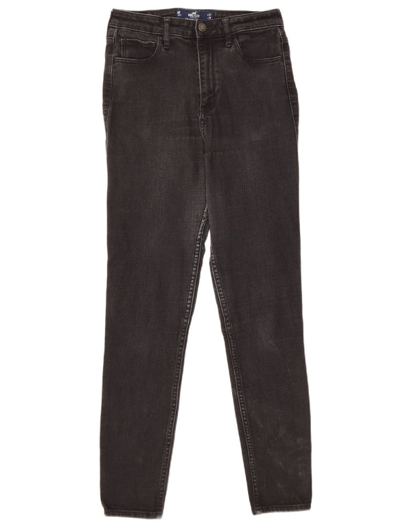 Hollister Γυναικείο Σούπερ Ψηλό Skinny Jeans US 5 Small W27 L29 Μαύρο