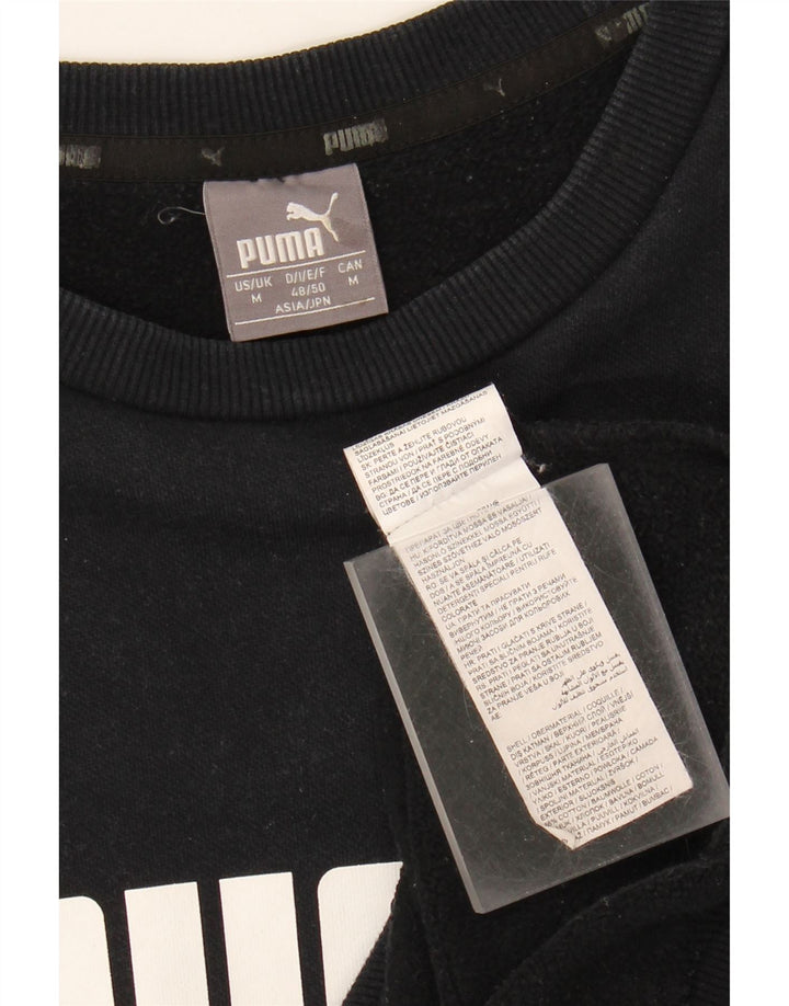 Ανδρικό γραφικό φούτερ Puma Jumper Μεσαίο μαύρο βαμβακερό
