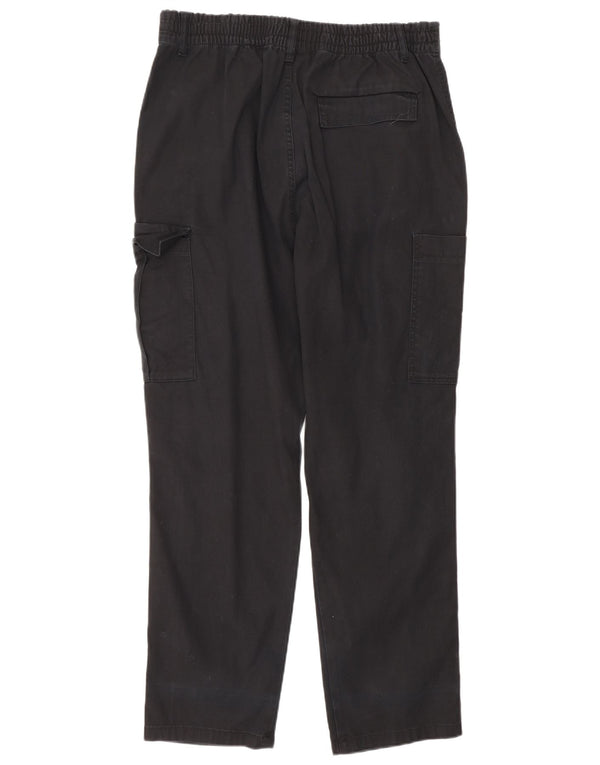 Zara Ανδρικό ίσιο παντελόνι Cargo EU 42 Large W32 L29 Μαύρο