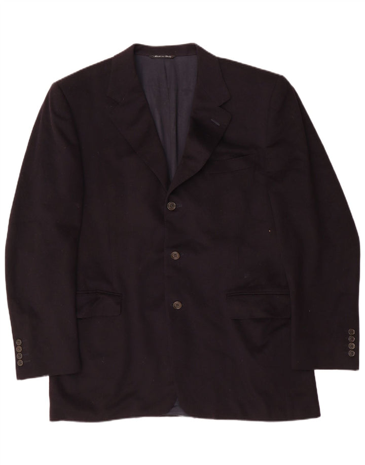 Canali Ανδρικό σακάκι σακάκι με 3 κουμπιά IT 52 XL Navy Blue Wool