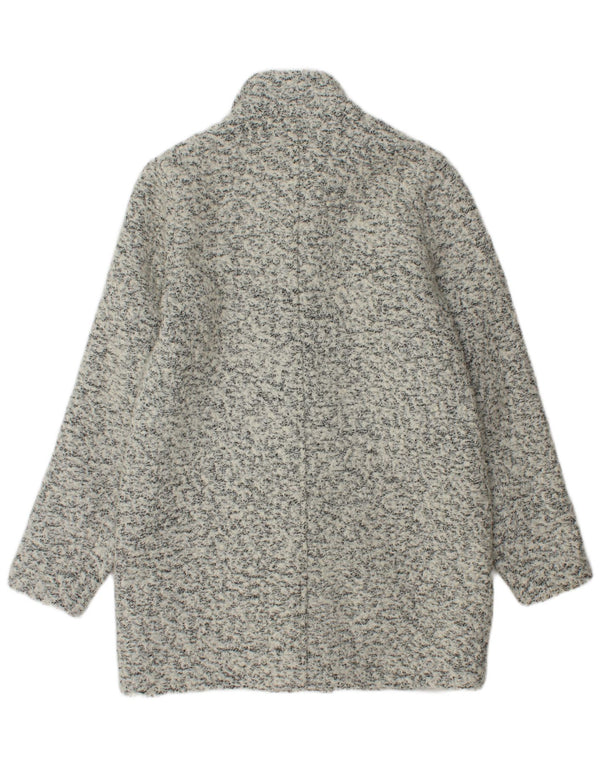 Abercrombie & Fitch γυναικείο πανωφόρι UK 10 Small Grey Flecked Wool